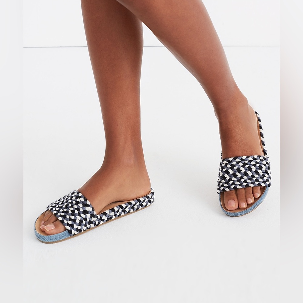SOLUDOS Woven Jute Pool Slide Sandal